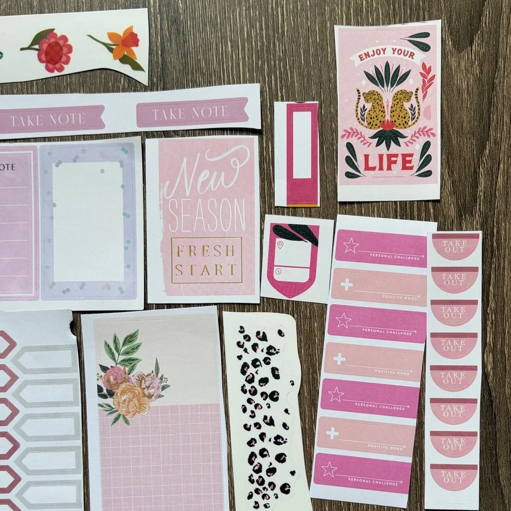 ❤️$4 Pink Hues Not So Mystery Happy Planner Sticker Set